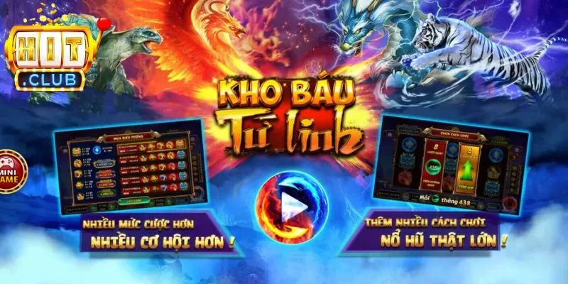Siêu phẩm slot kho báu tứ linh thần thoại